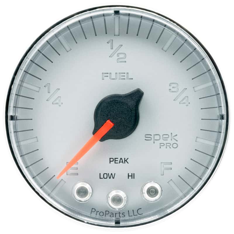 AutoMeter — Autometer Spek-Pro Gauge Fuel Level 2 1/16in 0-270 Programmable Slvr/Chrm
GA 2" FUEL SFC SPEK - view 1
