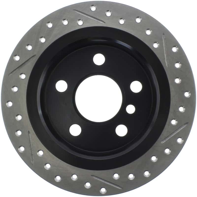 Stoptech — StopTech 14-15 Mini Cooper Base Slotted & Drilled Rear Right Rotor
Disc Brake Rotor
Slot/Drill Rotor - view 2