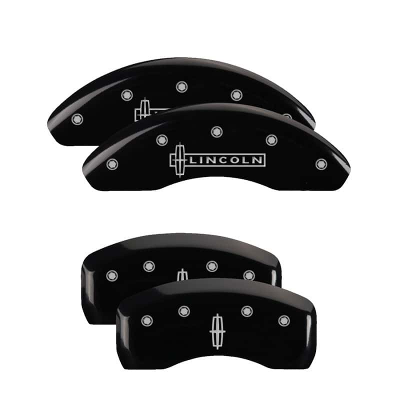 MGP — MGP 4 Caliper Covers Engraved Front Lincoln Engraved Rear Star logo Black finish silver ch
Caliper Covers - view 1