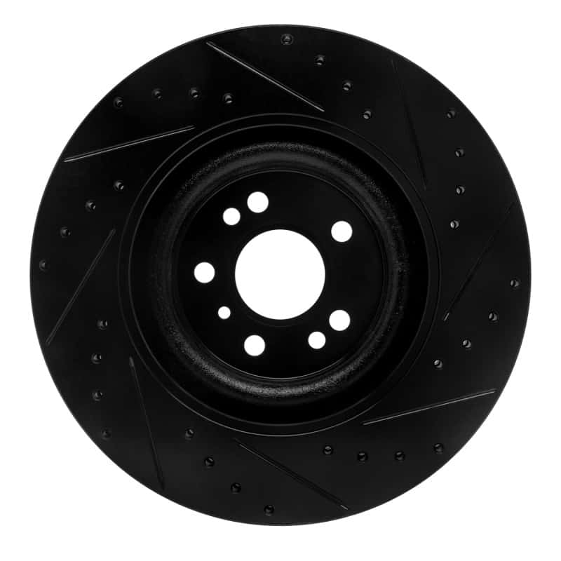 R1 Concepts — R1 06-12 Mercedes-Benz GL350 Front Left Drilled & Slotted Black Brake Rotor
R1 Brake Rotor Drill - view 5
