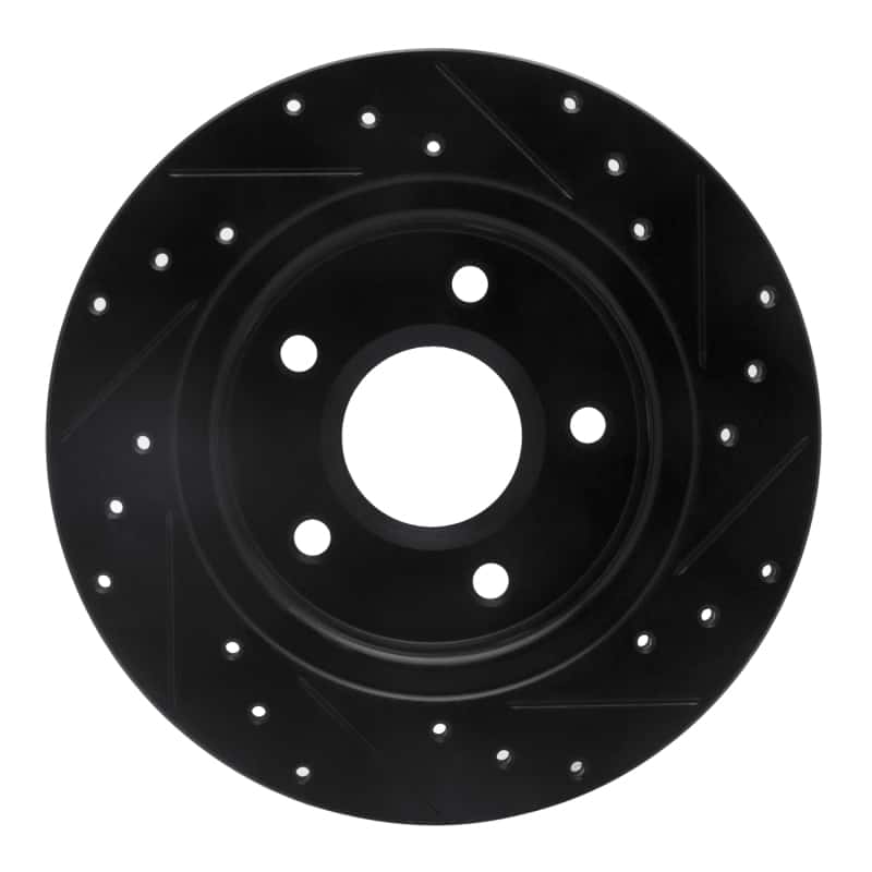 R1 Concepts — R1 08-16 Chrysler Town & Country Rear Left Drilled & Slotted Black Brake Rotor
R1 Brake Rotor Drill - view 5