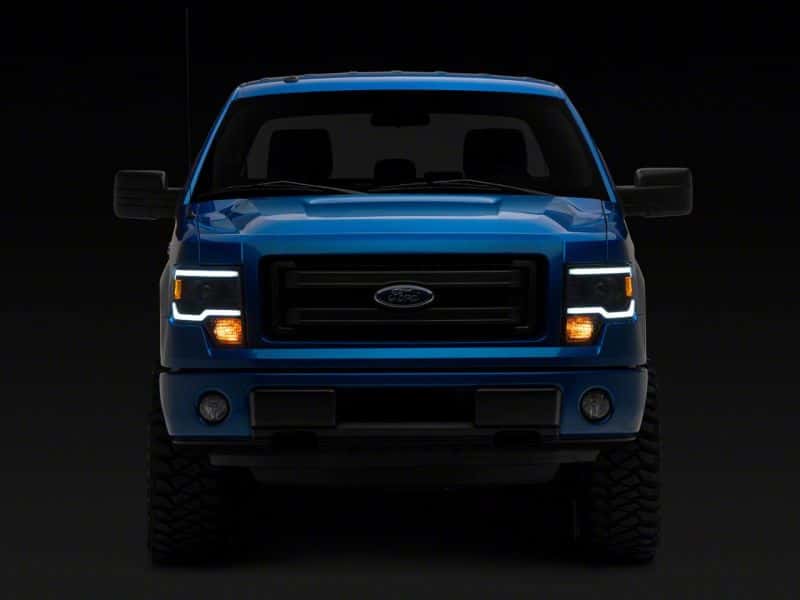 Raxiom — Raxiom 09-14 Ford F-150 Axial Series Projector Headlights w/ LED Light Bar- Blk Housing (Clear Lens)
Headlights - view 8