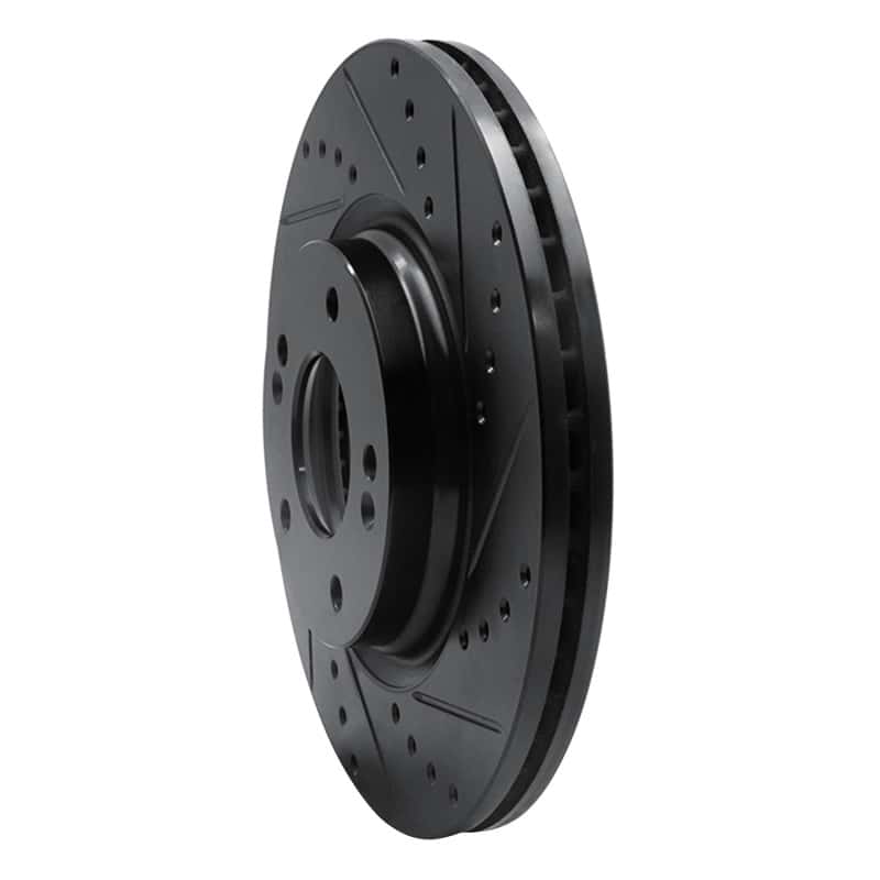 R1 Concepts — R1 20-25 Hyundai Kona Front Right Drilled & Slotted Black Brake Rotor
Disc Brake Rotor - view 2