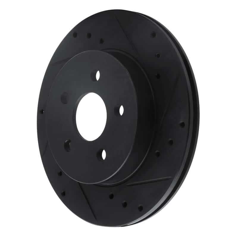R1 Concepts — R1 88-88 Pontiac Fiero Rear/Front Right Drilled & Slotted Black Brake Rotor
R1 Brake Rotor Drill - view 2
