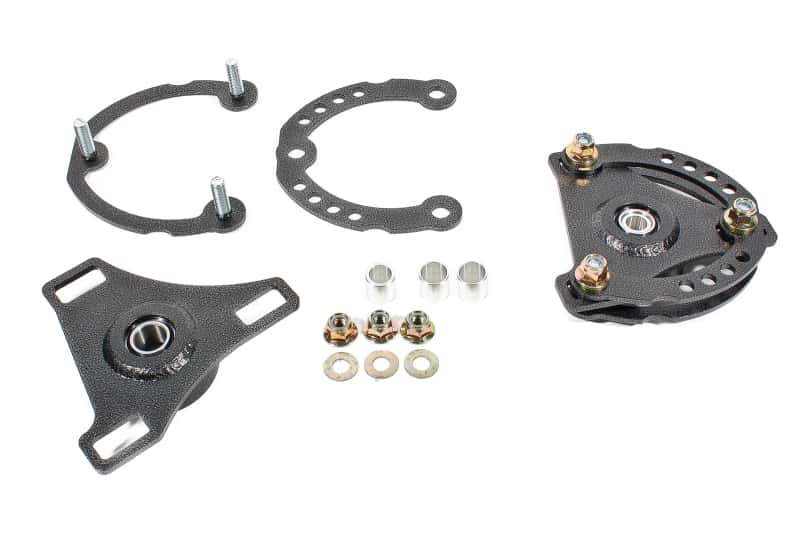 BMR Suspension — BMR 15-17 S550 Mustang Caster Camber Plates - Black Hammertone - view 2