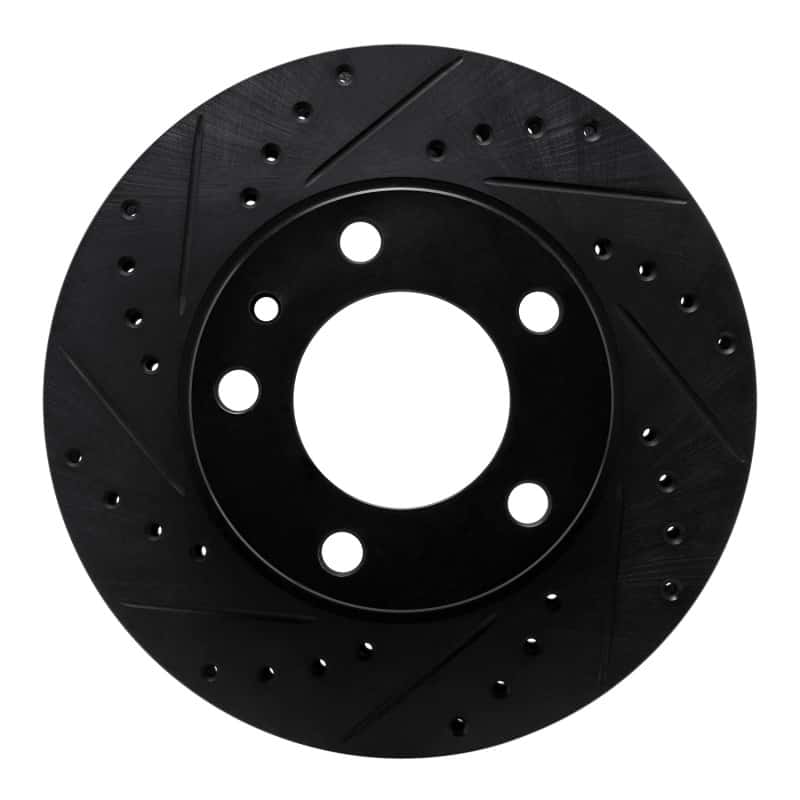 R1 Concepts — R1 82-89 BMW 635CSI Front Left Drilled & Slotted Black Brake Rotor
R1 Brake Rotor Drill - view 1