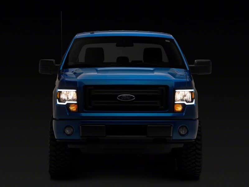 Raxiom — Raxiom 09-14 Ford F-150 Axial Series Headlights w/ LED Bar- Blk Housing (Clear Lens)
Headlights - view 6