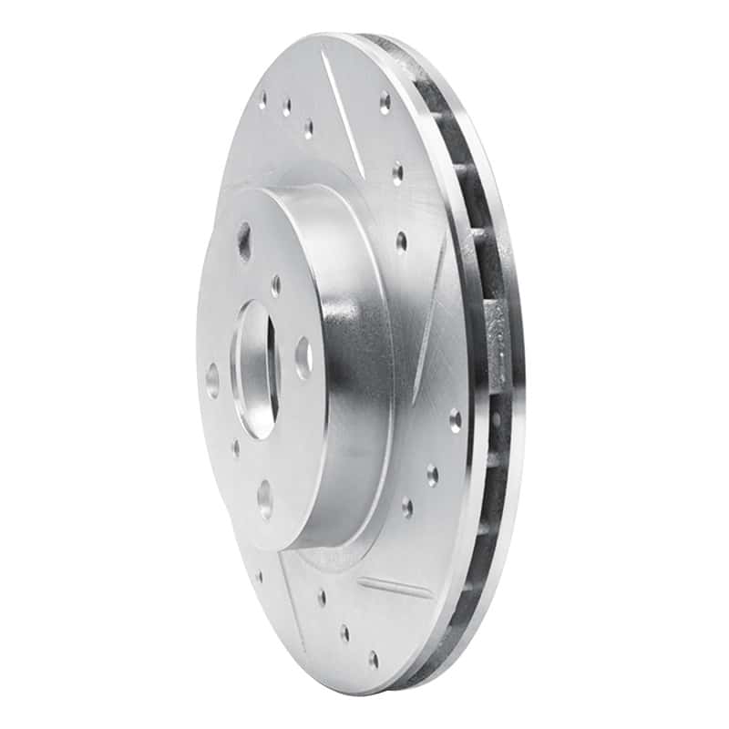 R1 Concepts — R1 87-92 Geo Prizm Front Right Drilled & Slotted Silver Brake Rotor
R1 Brake Rotor Drill - view 2