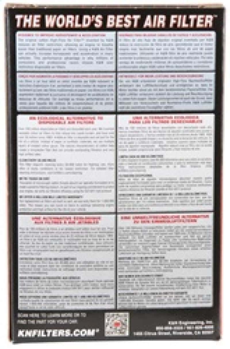 K&N Engineering — K&N Filter Universal Rubber Filter 2-9/16in Flange, 4-1/2in OD-B, 4-5/16in OD-T, 5 inch Height
Universal Clamp-On A
Clamp-on Air Filter - view 5