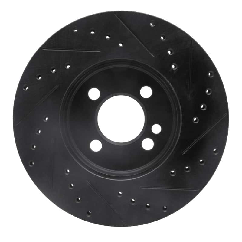 R1 Concepts — R1 07-15 Mini Cooper Clubman Front Left Drilled & Slotted Black Brake Rotor
R1 Brake Rotor Drill - view 5