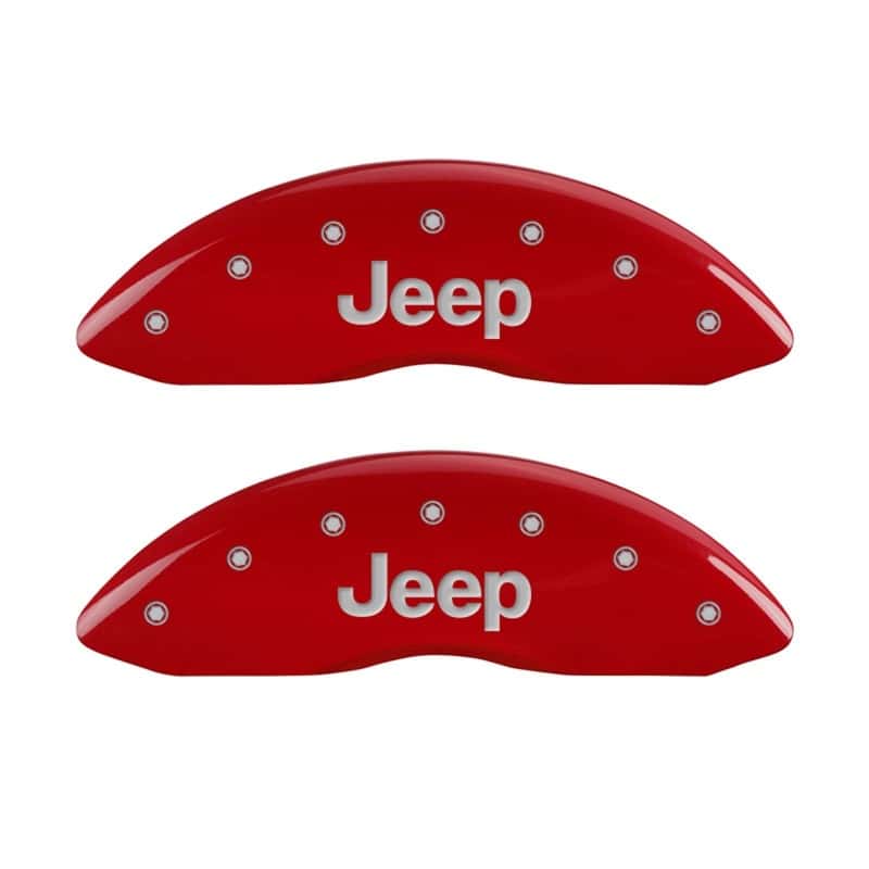 MGP — MGP Front set 2 Caliper Covers Engraved Front JEEP Red finish silver ch
Caliper Covers - view 1