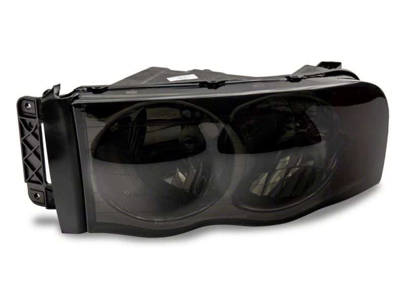 Raxiom — Raxiom 02-05 Dodge RAM 1500 Axial Series OEM Style Rep Headlights- Chrome Housing- Smoked Lens
Headlights - view 3