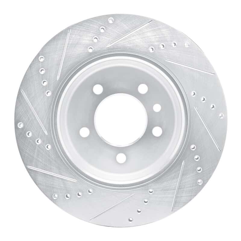 R1 Concepts — R1 20-25 Land Rover Defender 90 Rear Right Drilled & Slotted Silver Brake Rotor
Disc Brake Rotor - view 5