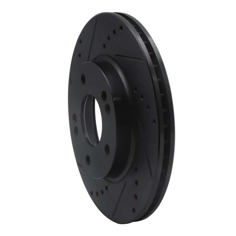R1 Concepts — R1 17-22 Hyundai Ioniq Front Left Drilled & Slotted Black Brake Rotor
R1 Brake Rotor Drill - view 2