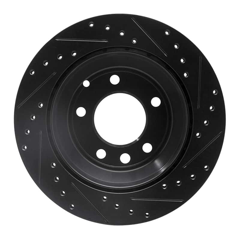 R1 Concepts — R1 03-18 Audi Q7 Rear Left Drilled & Slotted Black Brake Rotor
R1 Brake Rotor Drill - view 5