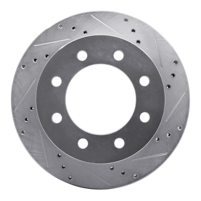 R1 Concepts — R1 00-02 Dodge Ram 3500 Front Right Drilled & Slotted Silver Brake Rotor
R1 Brake Rotor Drill - view 1
