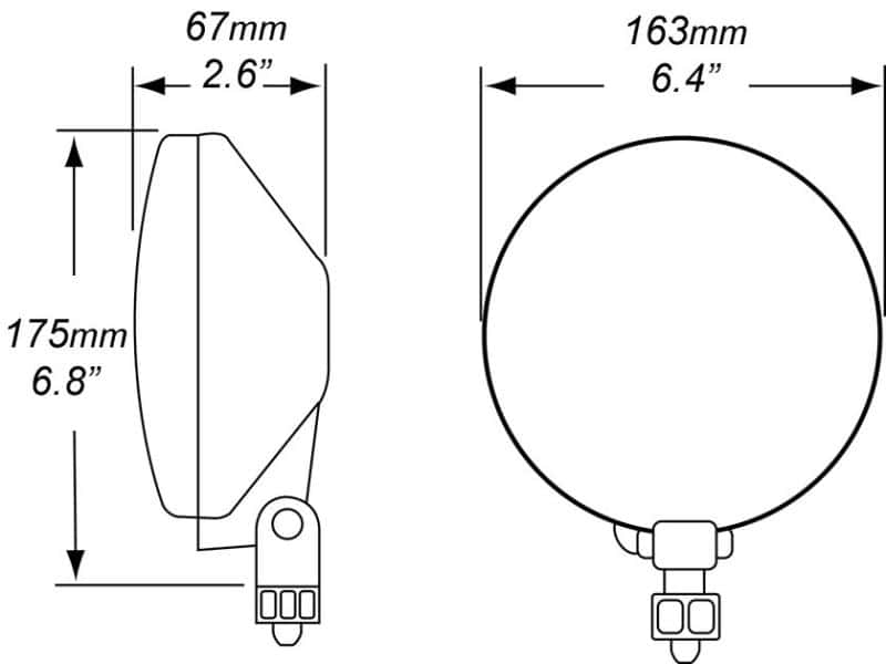 Hella — Hella 500FF 12V H3 12V ECE Fog Lamp - view 6