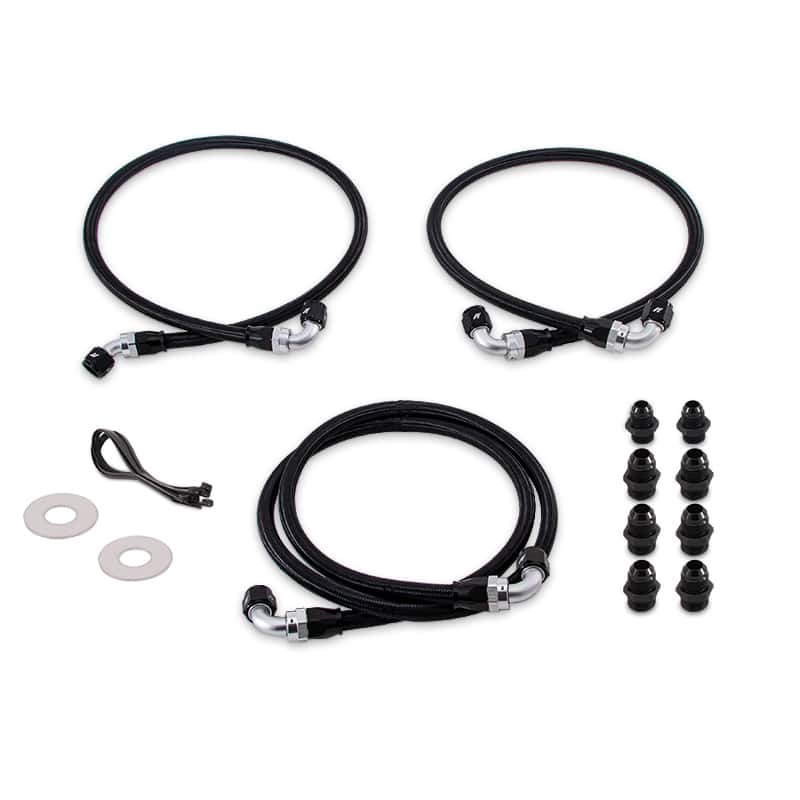 Mishimoto — Mishimoto 06-10 Chevrolet/GMC 6.6L Duramax (LLY/LBZ/LMM) Transmission Cooler Line Kit
Tran Oil Cooler Line - view 1