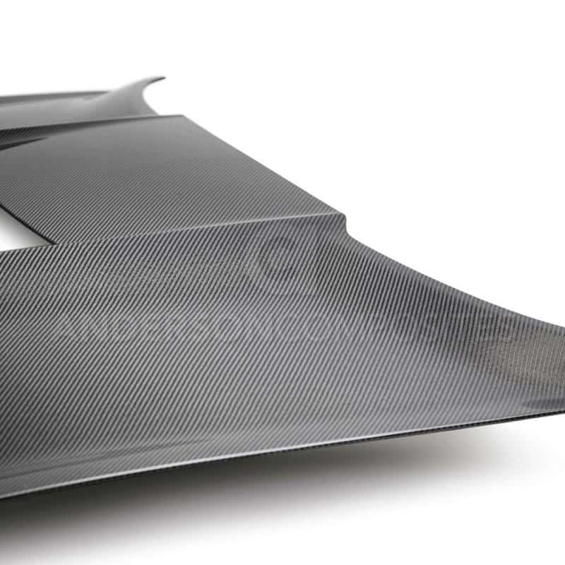 Anderson Composites — Anderson Composites 2020 Mustang Shelby GT500 Double Sided Carbon Fiber Hood - view 7