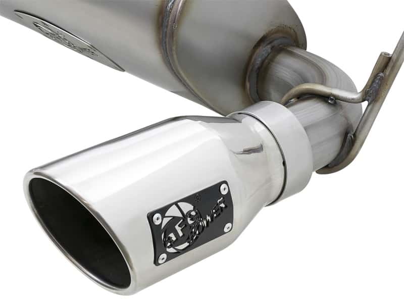 aFe — aFe Rebel Series 2.5in 409 SS Axle-Back Exhaust w/Polished Tips 07+ Jeep Wrangler (JK) V6 3.6L/3.8L
Axle-Back Exhaust - view 2