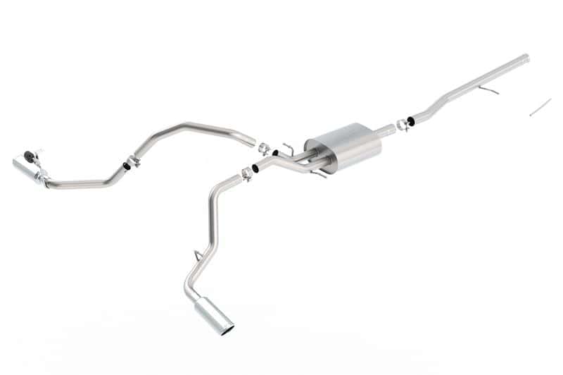 Borla — Borla 14 Silv/Sierra C/B Exhaust S-Type 1500 5.3L V8 AT/MT 2&4WD Ext Cab Split Side Exit
Cat-Back System
ExhstSysKt - view 2