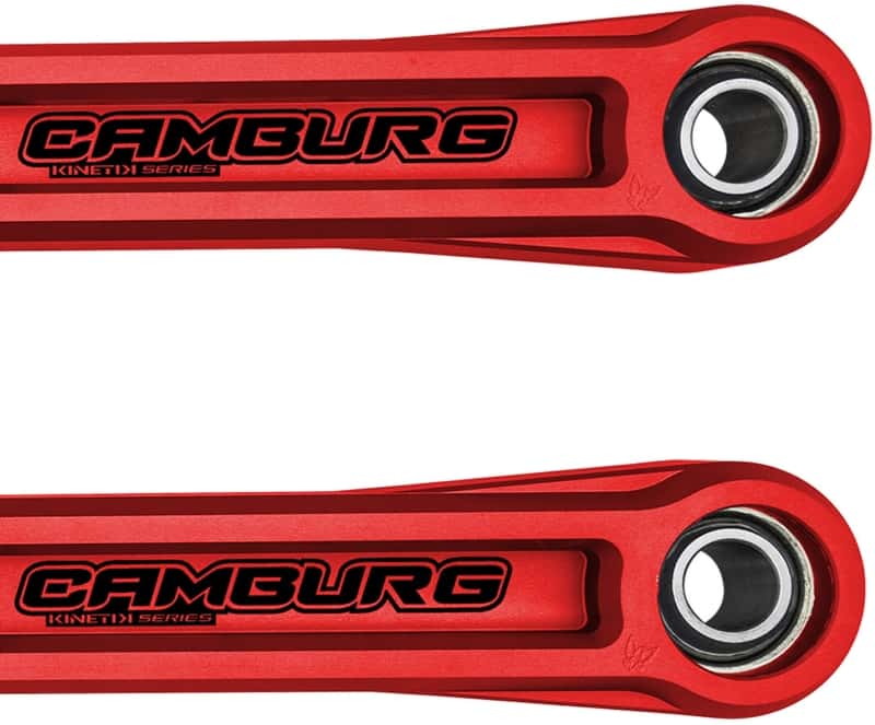 Camburg — Camburg Ford Bronco 21-23 KINETIK Series Rear Billet Lower Trailing Arm Kit (Red)
Trailing Arm Kit - view 4
