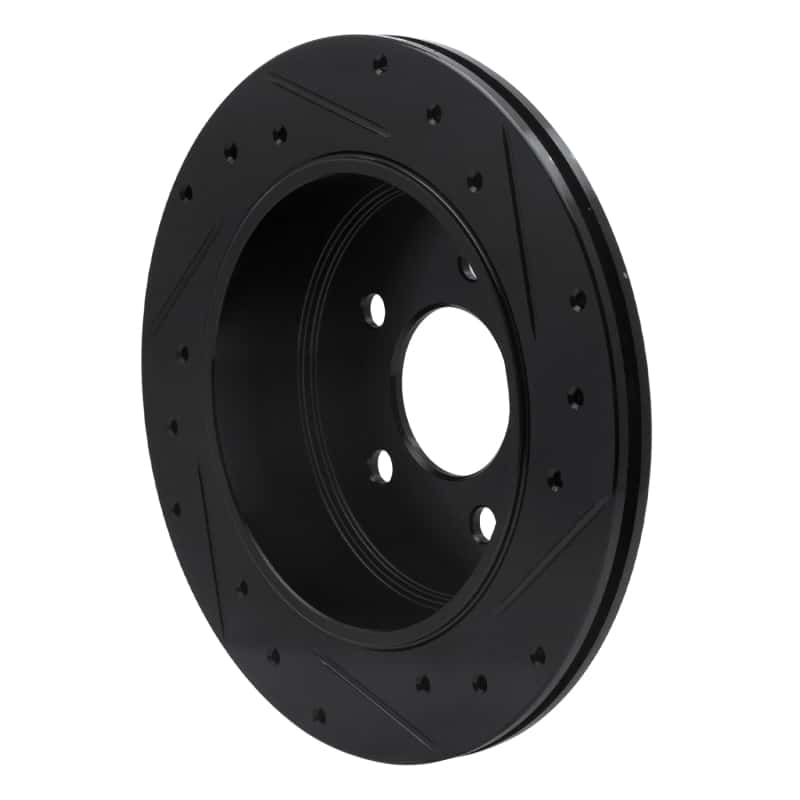 R1 Concepts — R1 03-11 Ford Crown Victoria Rear Left Drilled & Slotted Black Brake Rotor
R1 Brake Rotor Drill - view 4
