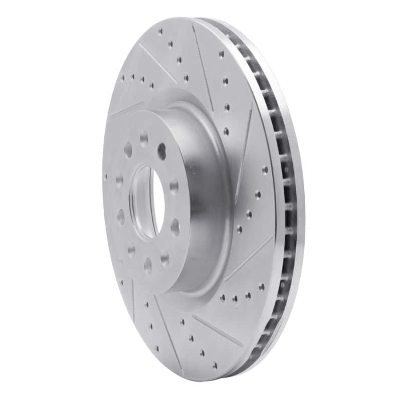 R1 Concepts — R1 14-25 Cadillac CT5 Front Right Drilled & Slotted Silver Brake Rotor
R1 Brake Rotor Drill - view 2