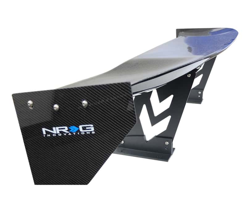 NRG — NRG Carbon Fiber Spoiler - Universal (59in.) NRG Logo Large End Plates - view 3