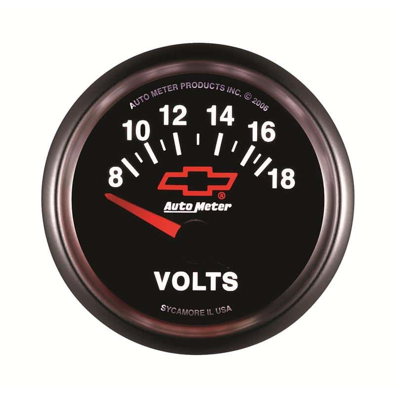 AutoMeter — Autometer GM Bowtie Black 2-1/16 Voltmeter 8-18V
2-1/16" VOLTMETER, 8 - view 5