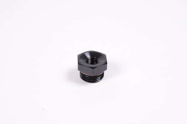 Radium Engineering — Radium Engineering 8AN ORB to 1/8NPT Female Adapter Fitting - Blk Anodized - view 2