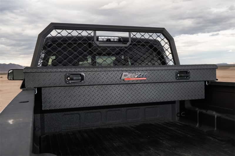 Dee Zee — Dee Zee Universal Tool Box - Red Crossover - Single Lid Black BT (Txt Blk)
ToolBxTrkBedRTR - view 8