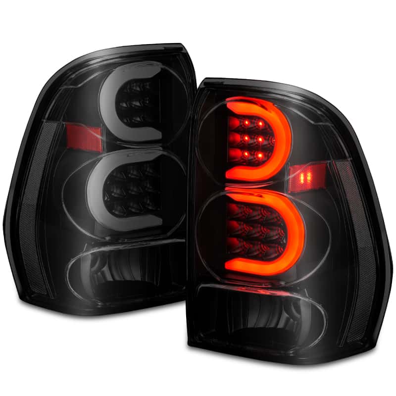 ANZO — ANZO 2002-2009 Chevrolet Trailblazer LED Tail Lights w/ Light Bar Black Housing Smoke Lens - view 8