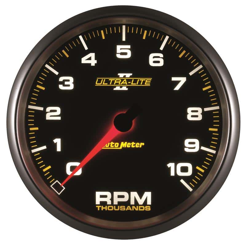 AutoMeter — Autometer Ultra-Lite II 5 Inch 10000 RPM In-Dash Tachometer
5" TACH, 10,000 RPM, - view 5