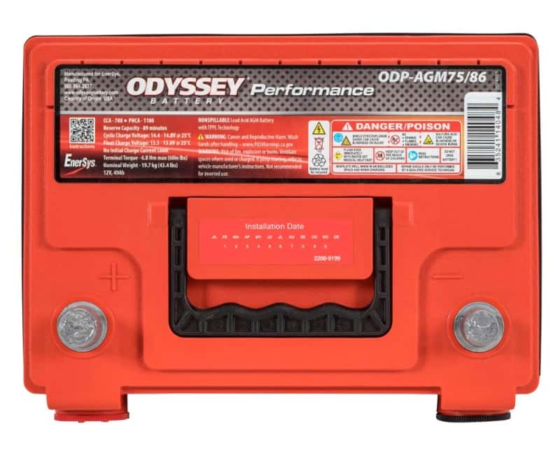 Odyssey Battery — Odyssey Battery Auto/Truck Performance AGM Battery (75/86-705)
Odyssey ODP-AGM7586 - view 3