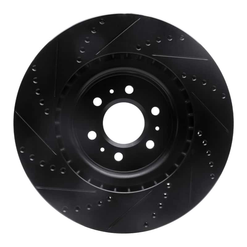 R1 Concepts — R1 04-11 Cadillac CTS Front Right Drilled & Slotted Black Brake Rotor
R1 Brake Rotor Drill - view 5