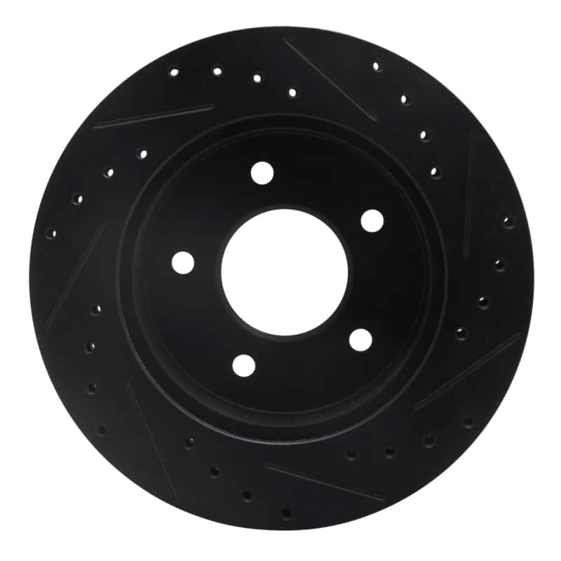 R1 Concepts — R1 90-02 Chevrolet ASTRO Front Left Drilled & Slotted Black Brake Rotor
R1 Brake Rotor Drill - view 5