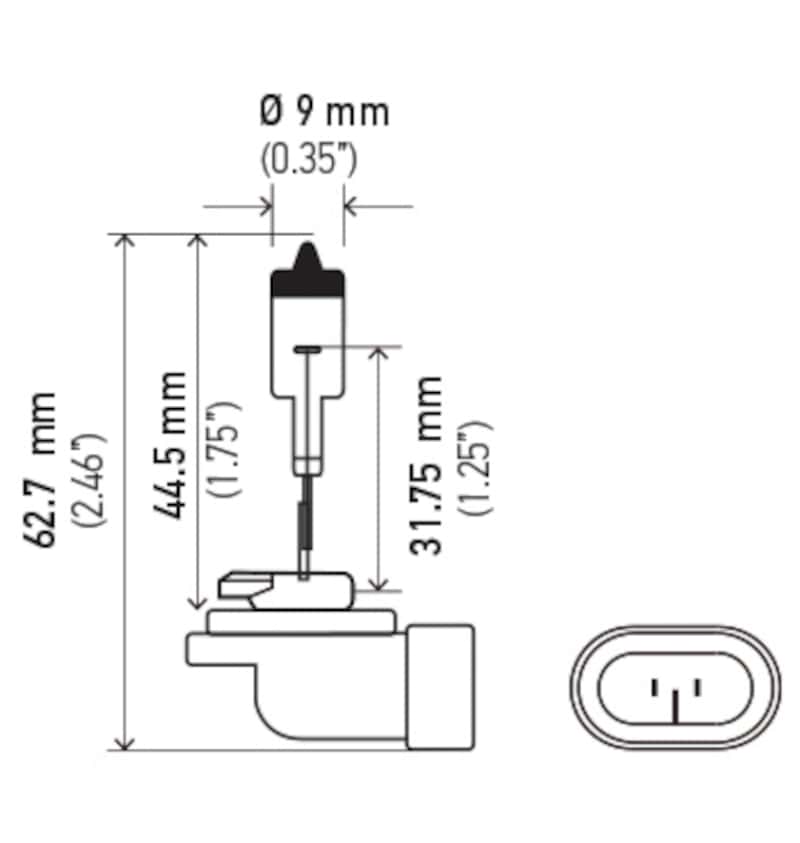 Hella — Hella Bulb 898 12V 375W Pgj13 T325
898 Halogen Bulb - view 4