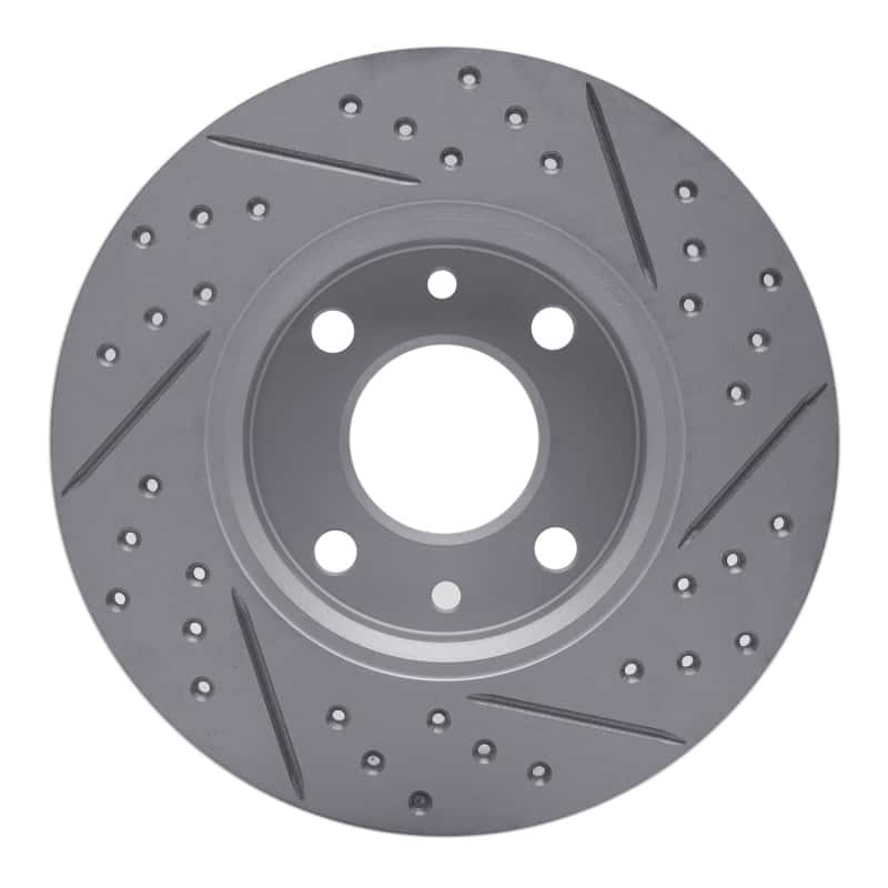 R1 Concepts — R1 09-19 Fiat 500 (Mexico) Rear Left Drilled & Slotted Geo-Carbon Rotor - view 5