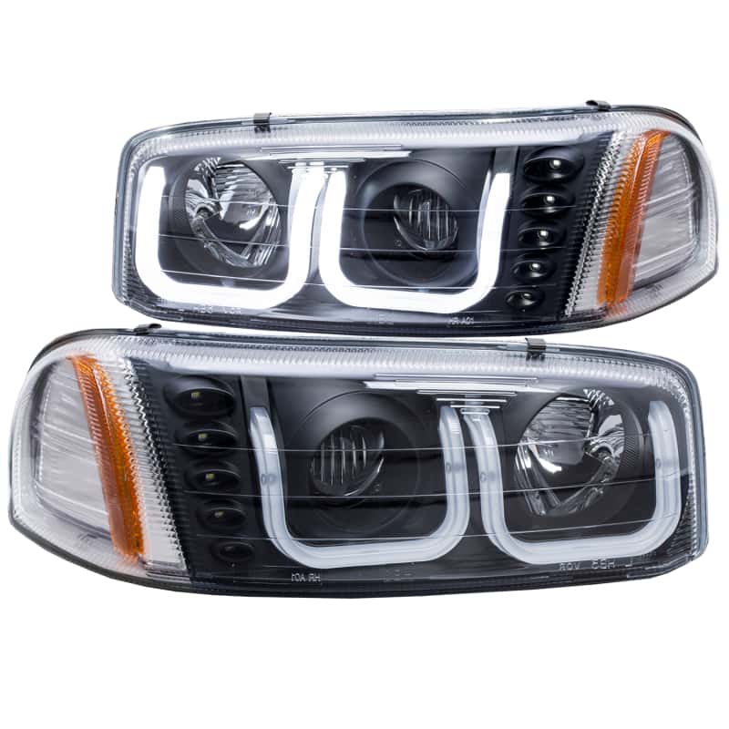 ANZO — ANZO 1999-2006 GMC Sierra 1500 Projector Headlights w/ U-Bar Black
Head Light Set
HdLtSet - view 1