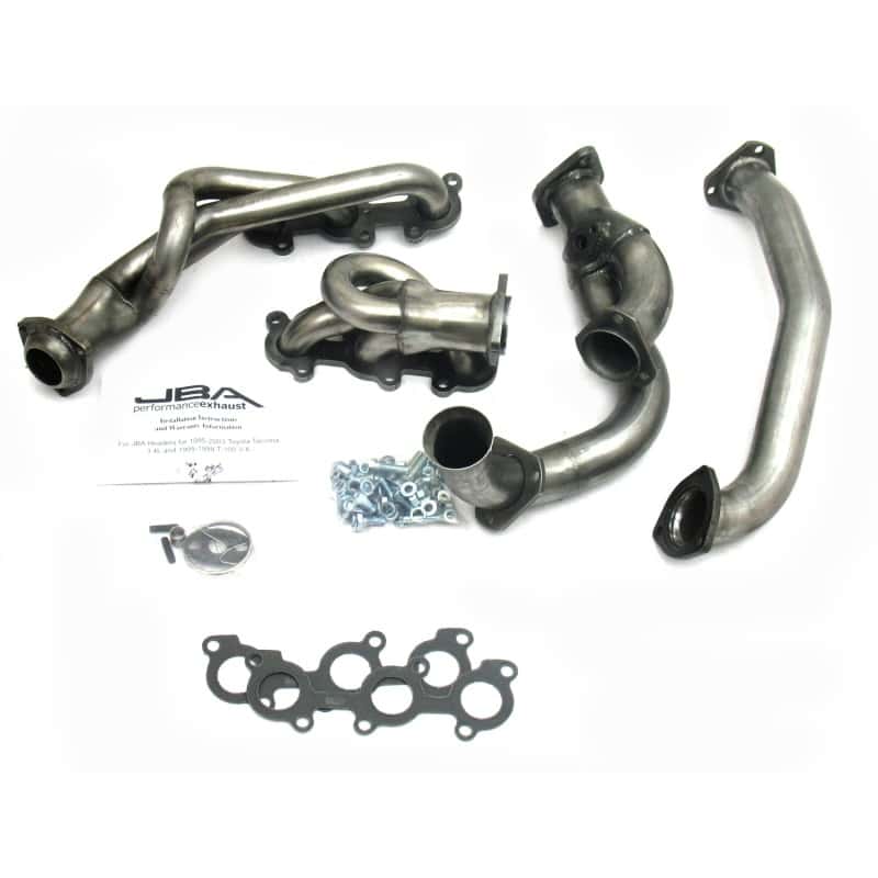 JBA — JBA 95-00 Toyota 3.4L V6 w/o EGR 1-1/2in Primary Raw 409SS Cat4Ward Header
Exhaust Header - view 2