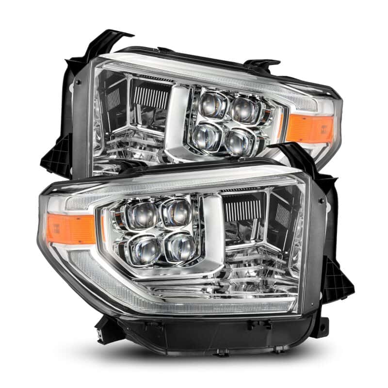 AlphaRex — AlphaRex 14-21 Toyota Tundra NOVA LED Proj HL Chrome w/Actv Light & Seq. Sig + Switchback DRL
Projector Headlights - view 1