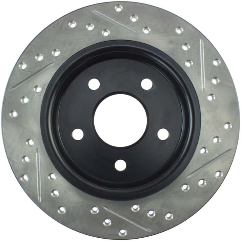 Stoptech — StopTech 12-15 Ford Focus w/ Rear Disc Brakes Rear Right Slotted & Drilled Rotor
Disc Brake Rotor
Slot/Drill Rotor - view 3