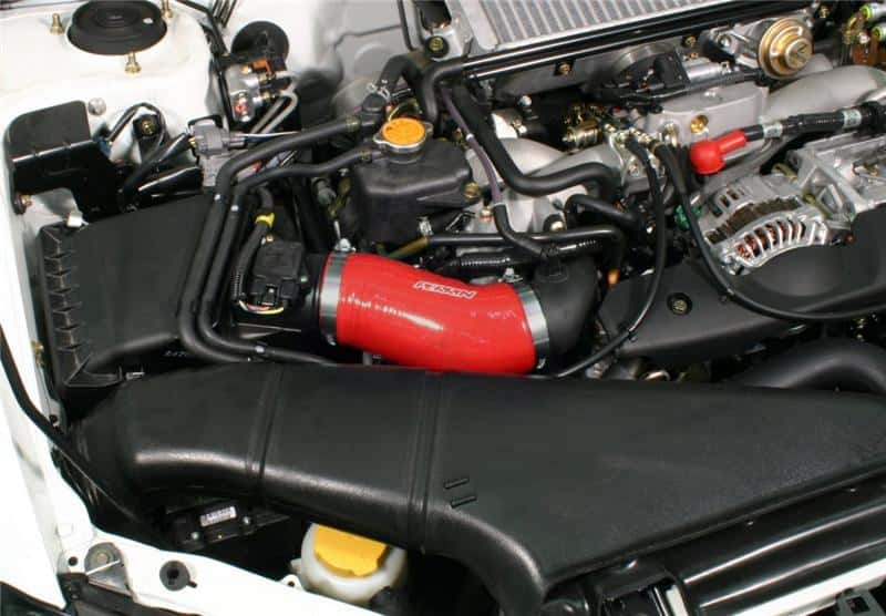 Perrin Performance — PERRIN 02-07 Subaru WRX/STi AFTA-MAF Intake Tube Air-Box to Inlet Hose - Red - view 4