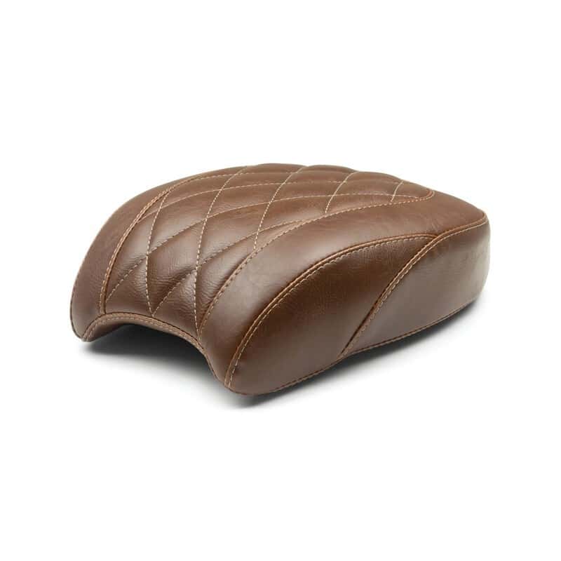 Mustang Motorcycle — Mustang 18-21 Harley Street Bob Wide Tripper Passenger Seat Diamond Stitch - Brown - view 1
