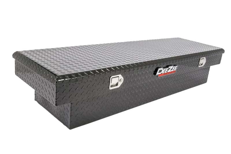 Dee Zee — Dee Zee Universal Tool Box - Red Crossover - Single Lid Black BT Full Size
ToolBxTrkBedRTR - view 1