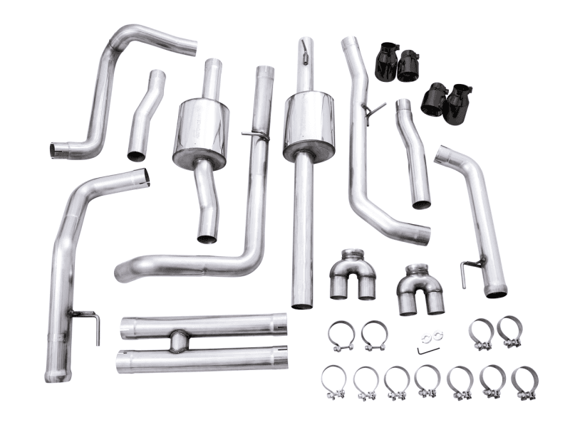 AWE Tuning — AWE Tuning 4th Gen GM 1500 6.2L 0FG Catback Split Rear Exit (w/ Bumper Cutouts) - Quad Diamond Tips
0FG Catback - view 9