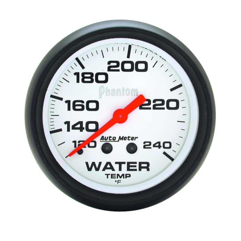AutoMeter — Autometer Phantom 66mm 120-240 Deg F Mechanical Water Temperature Gauge
2-5/8" WATER TEMP, 1 - view 1