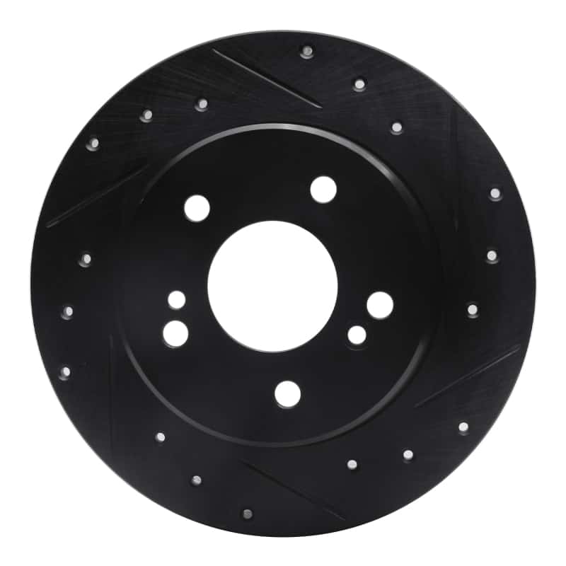 R1 Concepts — R1 87-15 Chrysler Crossfire Rear Right Drilled & Slotted Black Brake Rotor
R1 Brake Rotor Drill - view 1