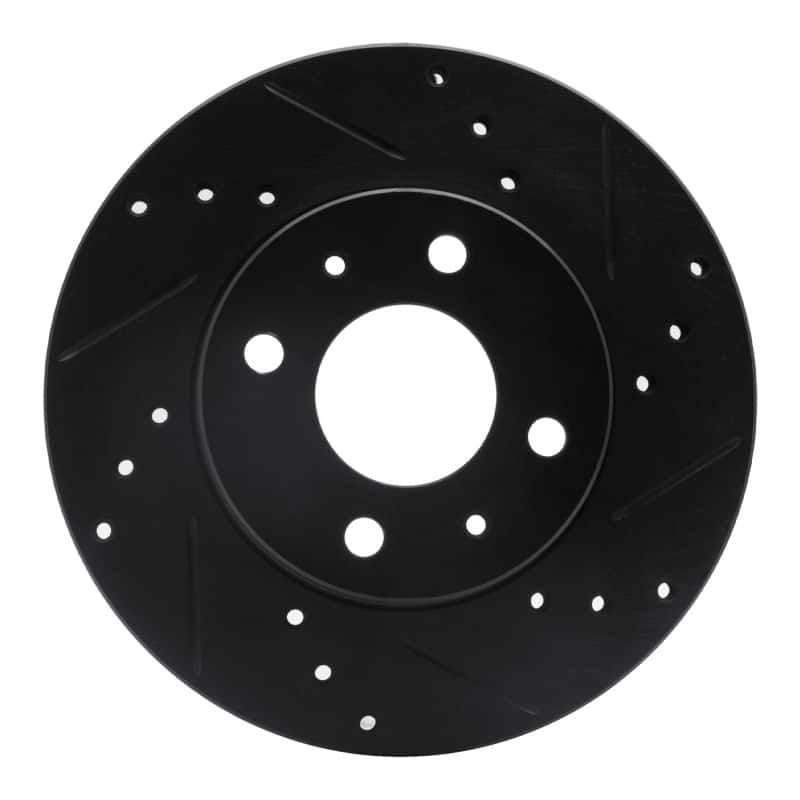 R1 Concepts — R1 95-00 Nissan Sentra Front Right Drilled & Slotted Black Brake Rotor
R1 Brake Rotor Drill - view 1